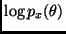 $\log p_x(\theta)$