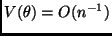 $V(\theta) = O(n^{-1})$