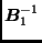 $\bmath{B}_1^{-1}$