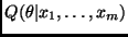 $Q(\theta\vert x_1,\ldots,x_m)$